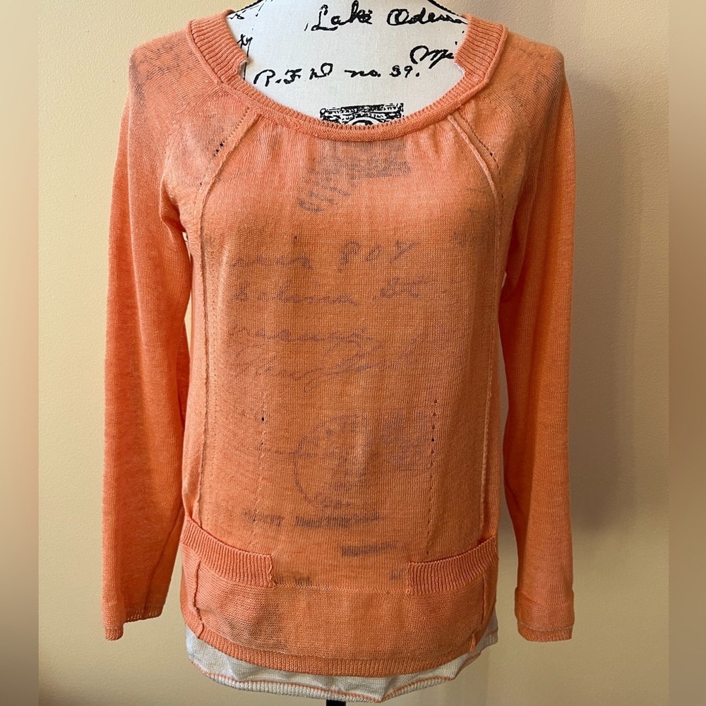 Hanoi Y Linen and Silk Top SZ S